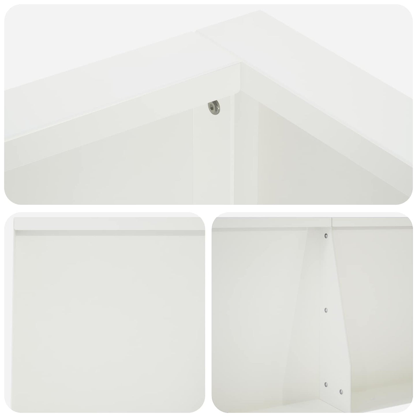 Retaining Wall 8 pcs 300 x 100 x 50 cm Steel White