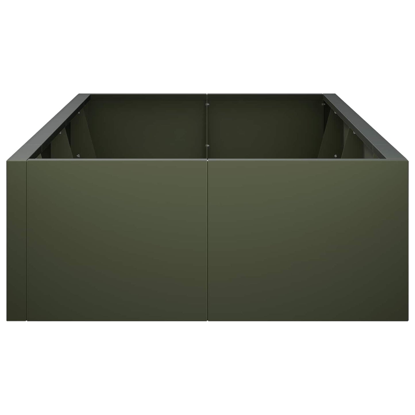 Retaining Wall 8 pcs 300 x 100 x 50 cm Steel Olive Green