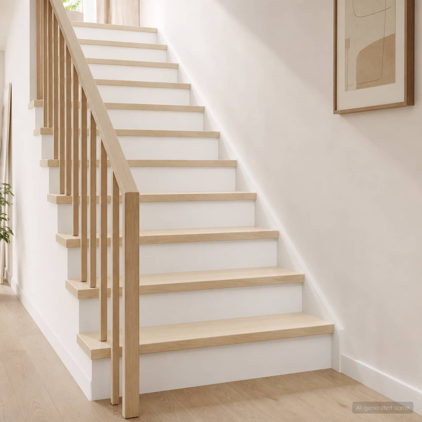 Stair Tread 2 pcs 70 x 25 x 2 cm White Solid Oak Wood