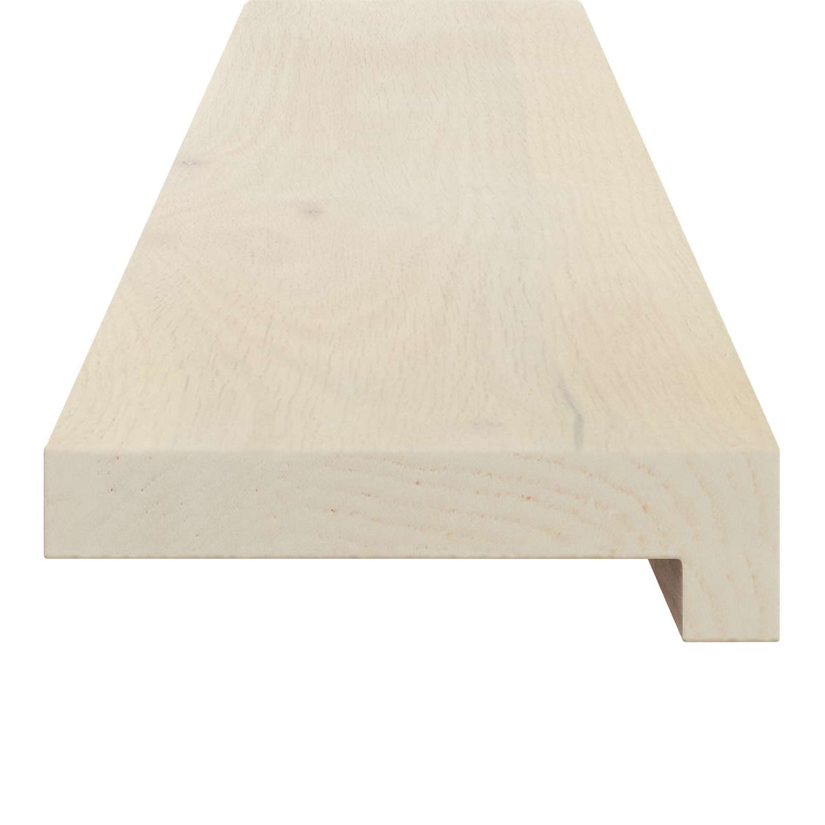Stair Tread 2 pcs 110 x 25 x 2 cm White Solid Oak Wood