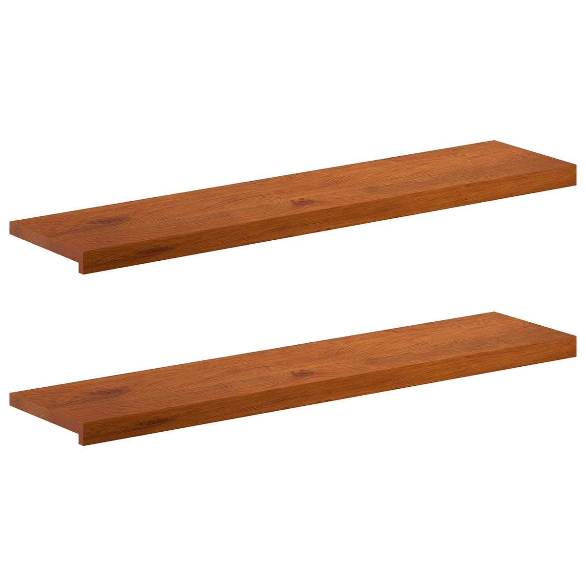 Stair Tread 2 pcs 120 x 30 x 2 cm Brown Solid Oak Wood