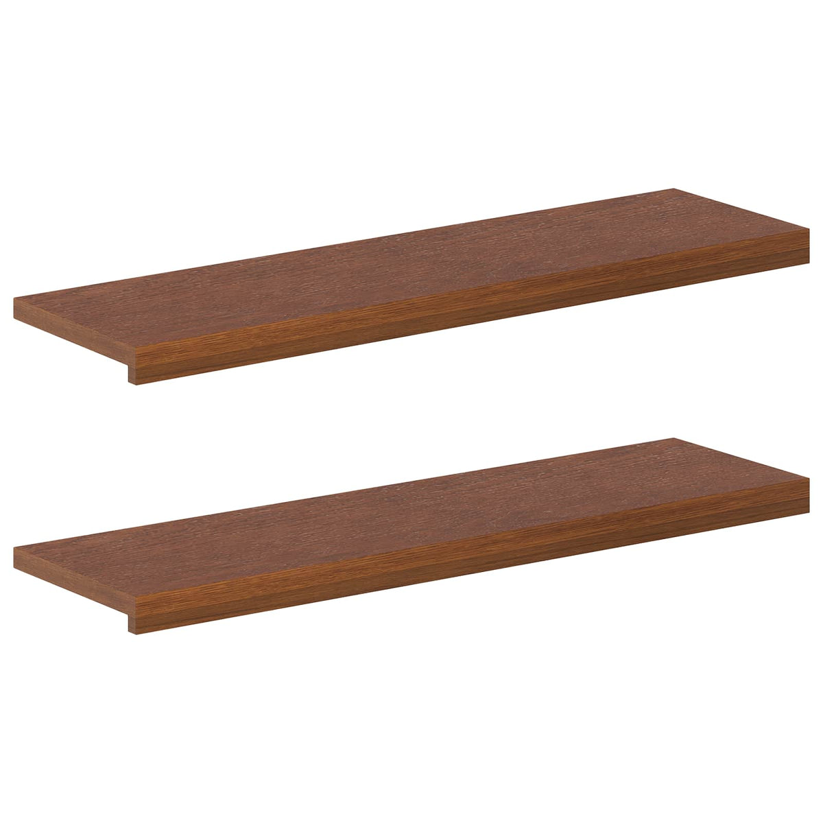 Stair Tread 2 pcs 90 x 30 x 2 cm Dark Brown Solid Oak Wood