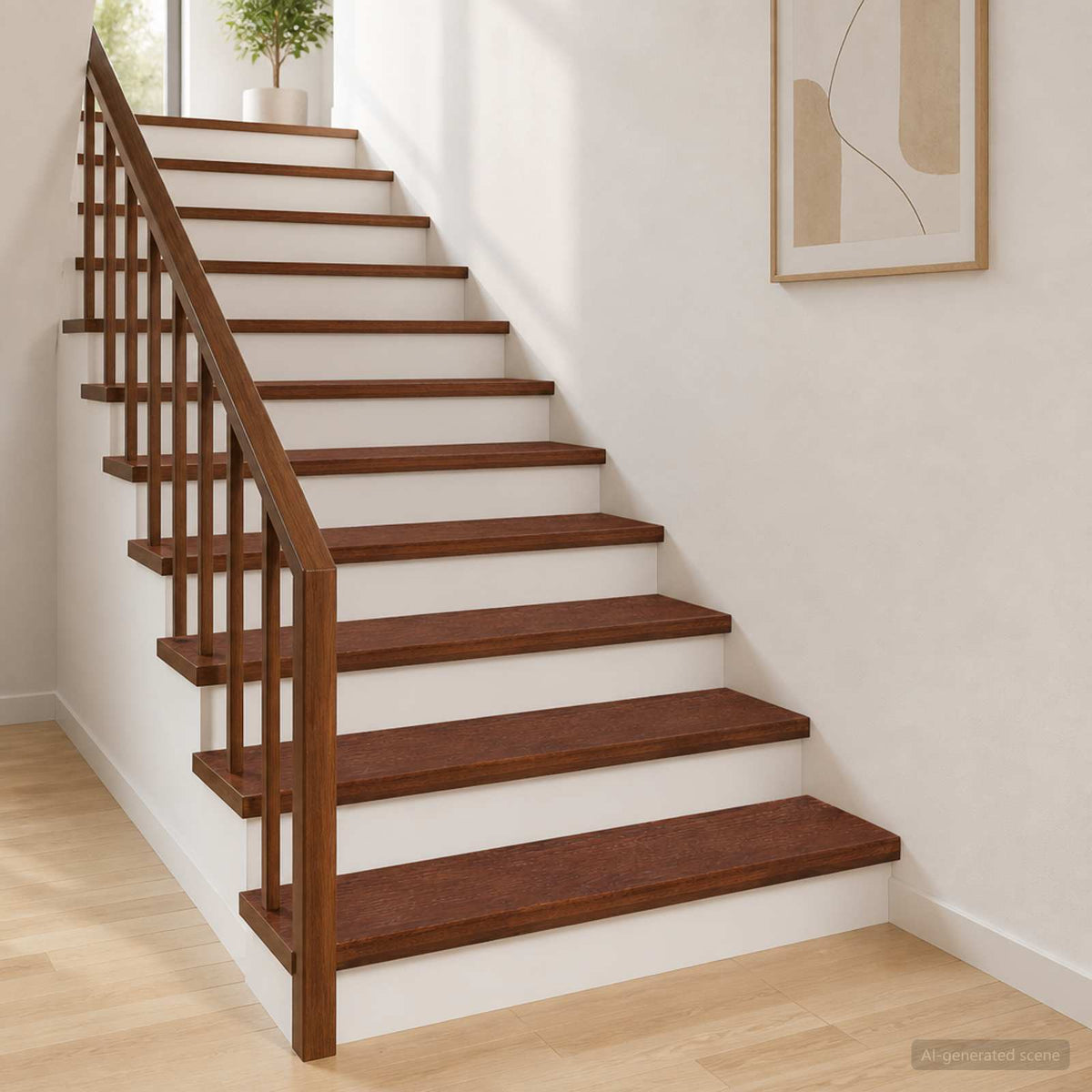 Stair Tread 4 pcs 70 x 30 x 2 cm Dark Brown Solid Oak Wood