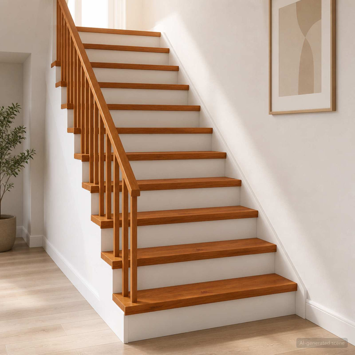 Stair Tread 8 pcs 100 x 30 x 2 cm Brown Solid Oak Wood