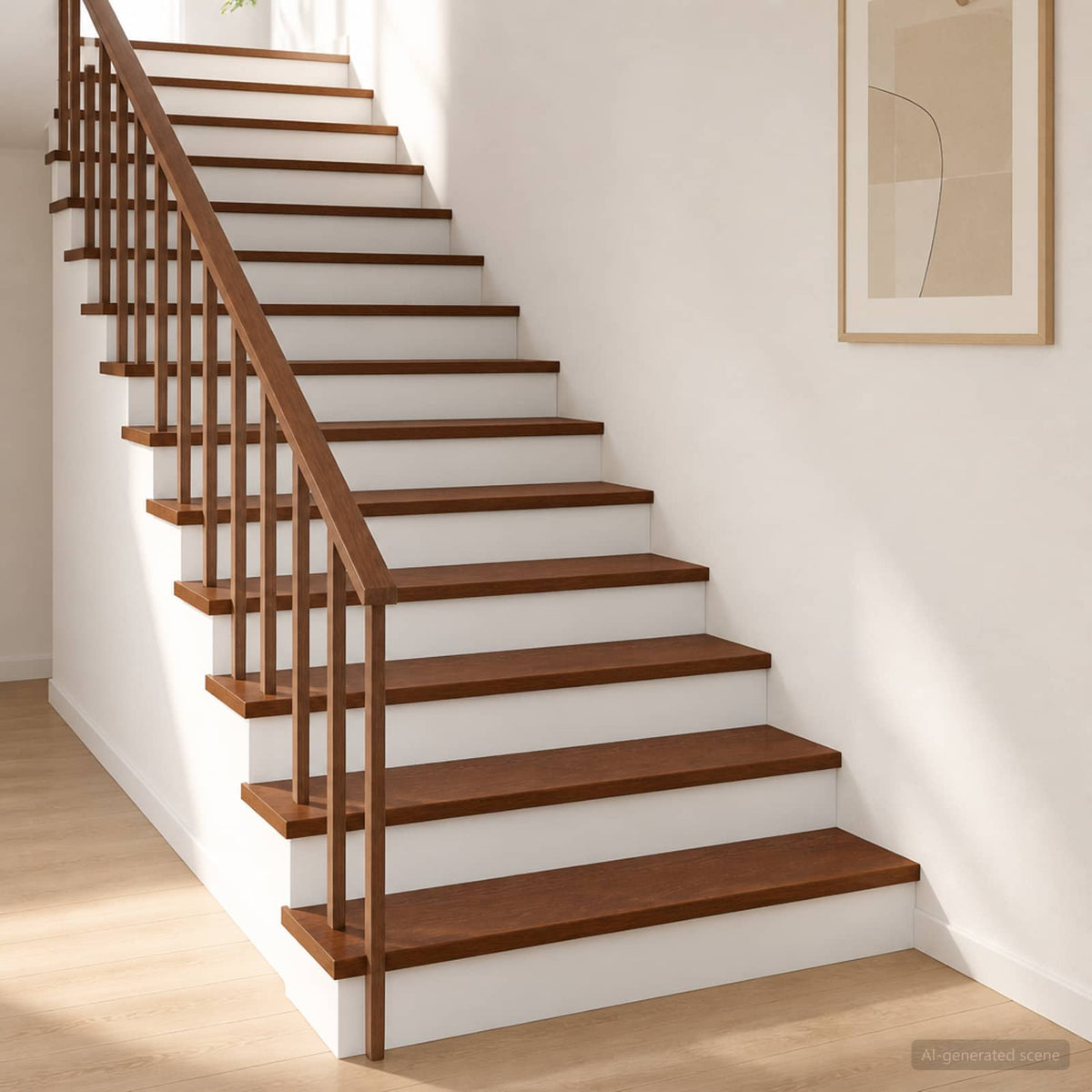 Stair Tread 8 pcs 90 x 30 x 2 cm Dark Brown Solid Oak Wood