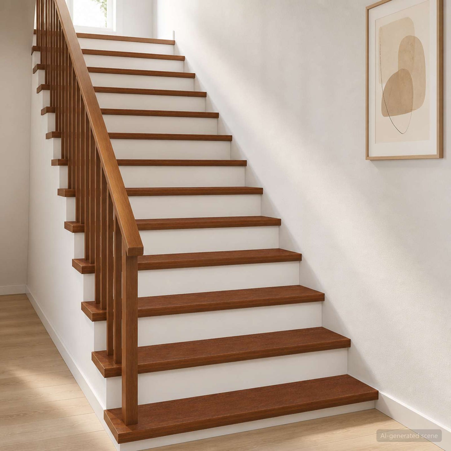 Stair Tread 8 pcs 120 x 30 x 2 cm Dark Brown Solid Oak Wood