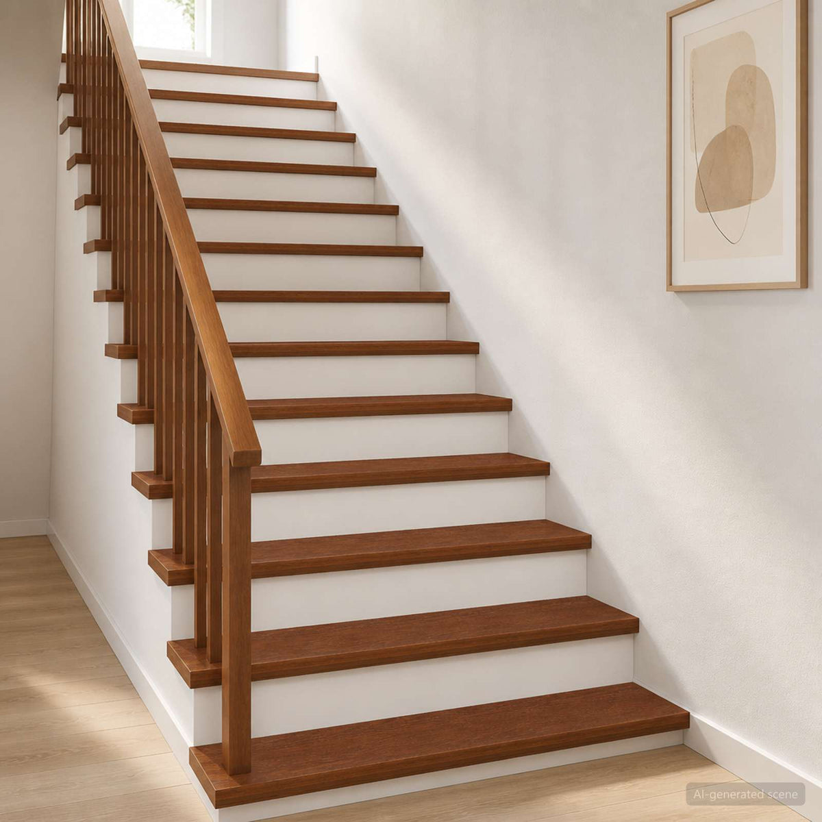 Stair Tread 8 pcs 120 x 25 x 2 cm Dark Brown Solid Oak Wood