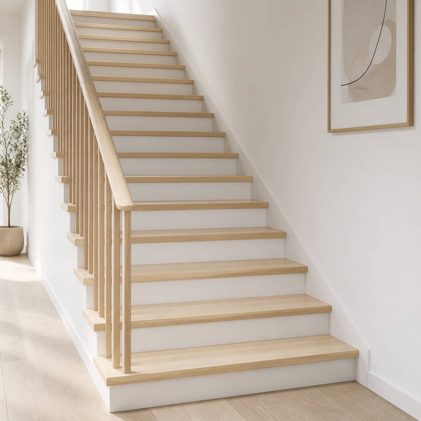 Stair Tread 12 pcs 80 x 25 x 2 cm White Solid Oak Wood