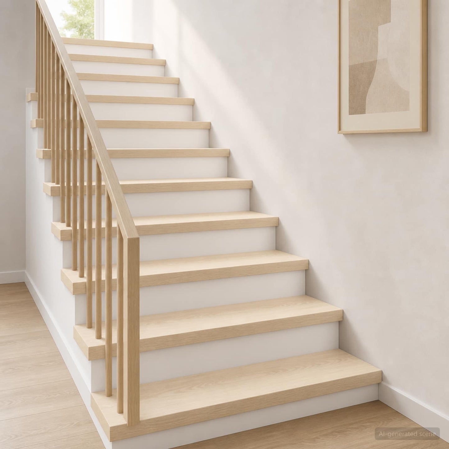 Stair Tread 16 pcs 70 x 30 x 2 cm White Solid Oak Wood