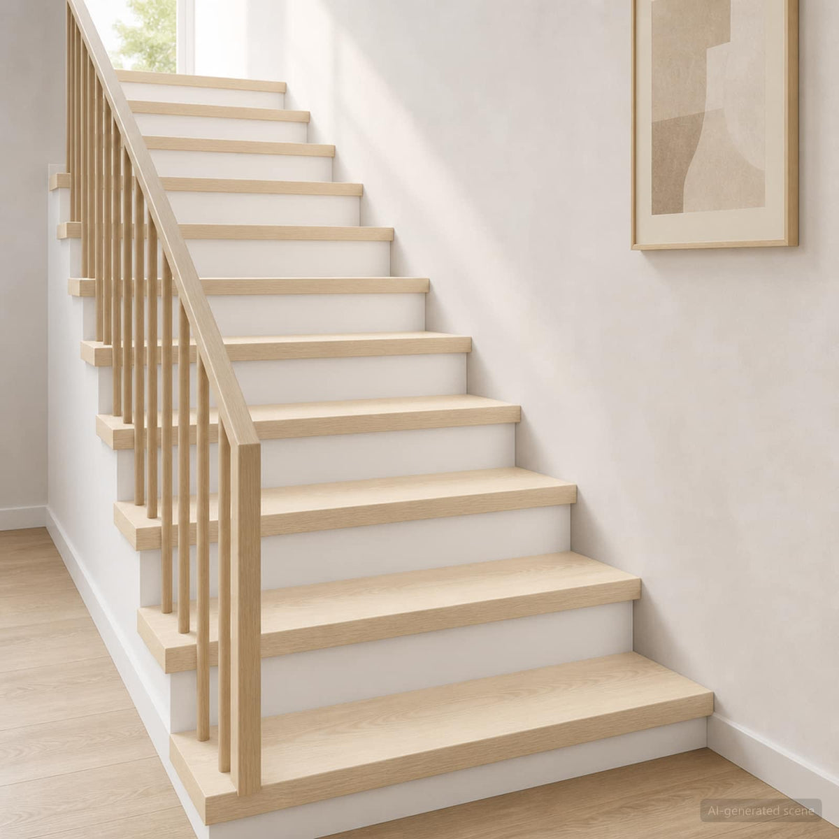 Stair Tread 16 pcs 70 x 25 x 2 cm White Solid Oak Wood
