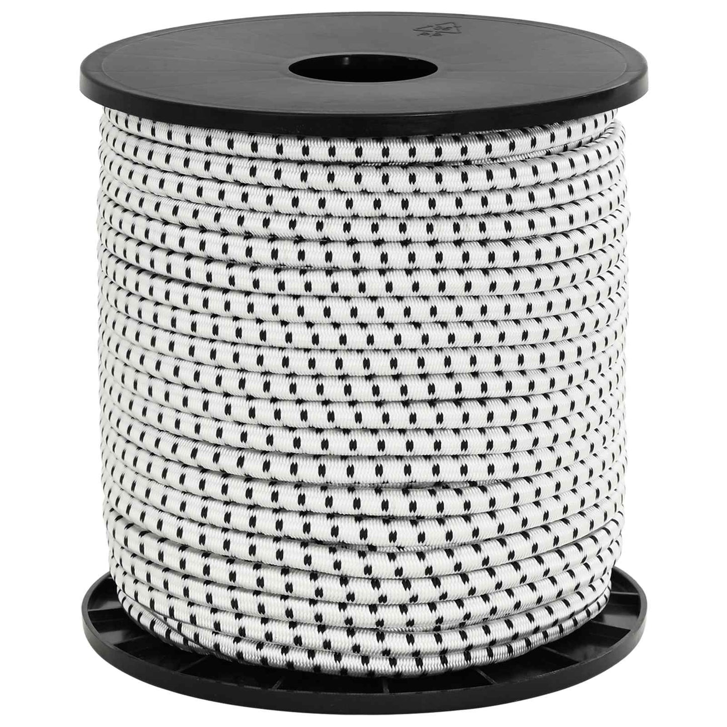 Bungee Cords 6 mm Black and White PP and Rubber