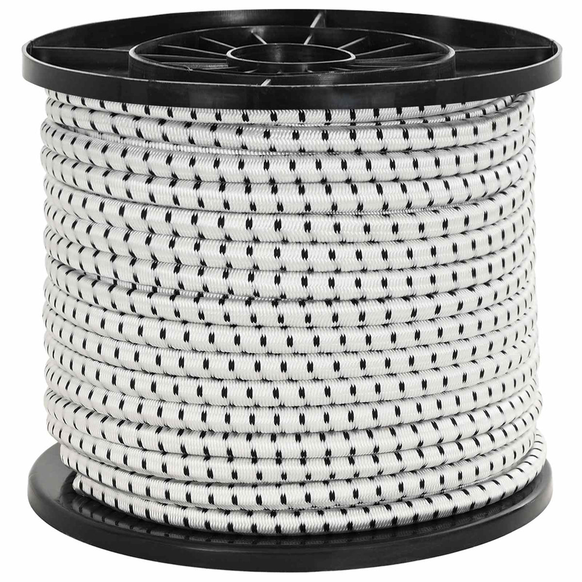 Bungee Cords 8 mm Black and White PP and Rubber