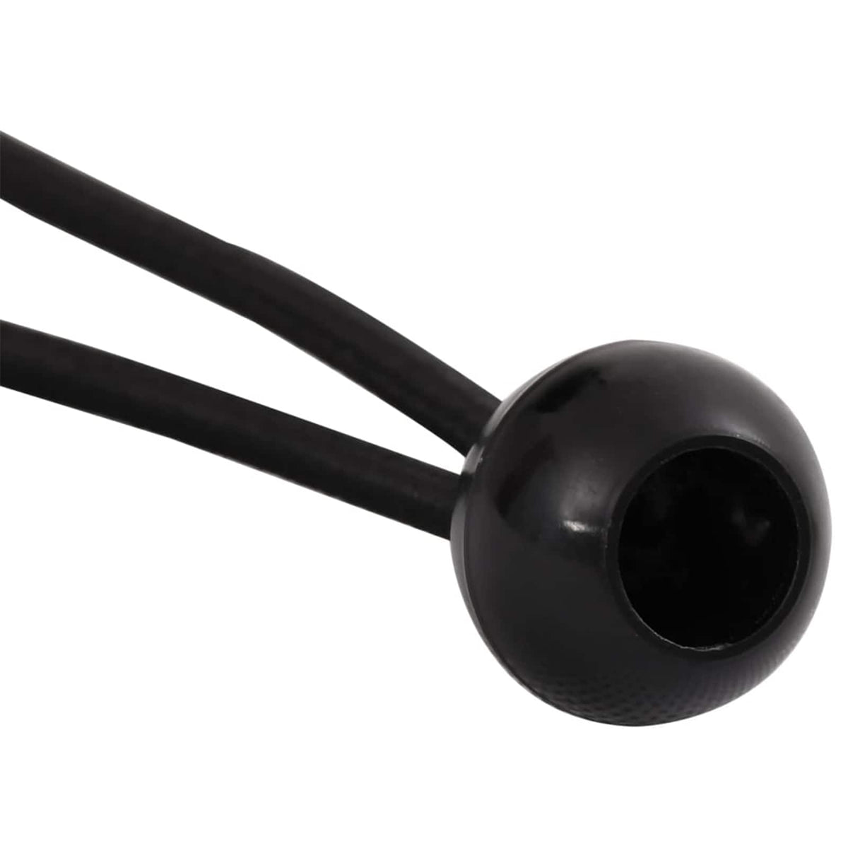Bungee Cords with Balls 24 pcs Black 4 mm x 22 cm Polypropylene