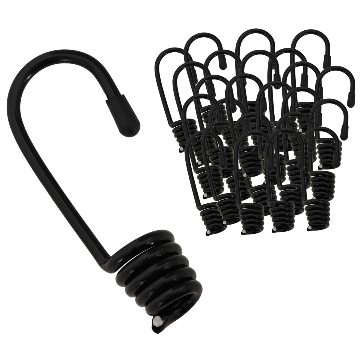 Hooks 100 pcs Black 6 mm x 5 cm Steel