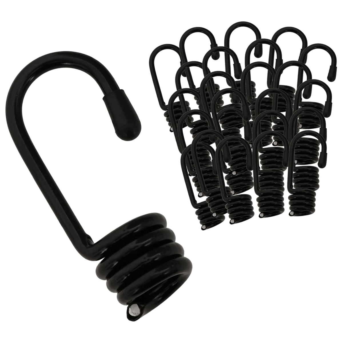 Hooks 100 pcs Black 8 mm x 5 cm Steel