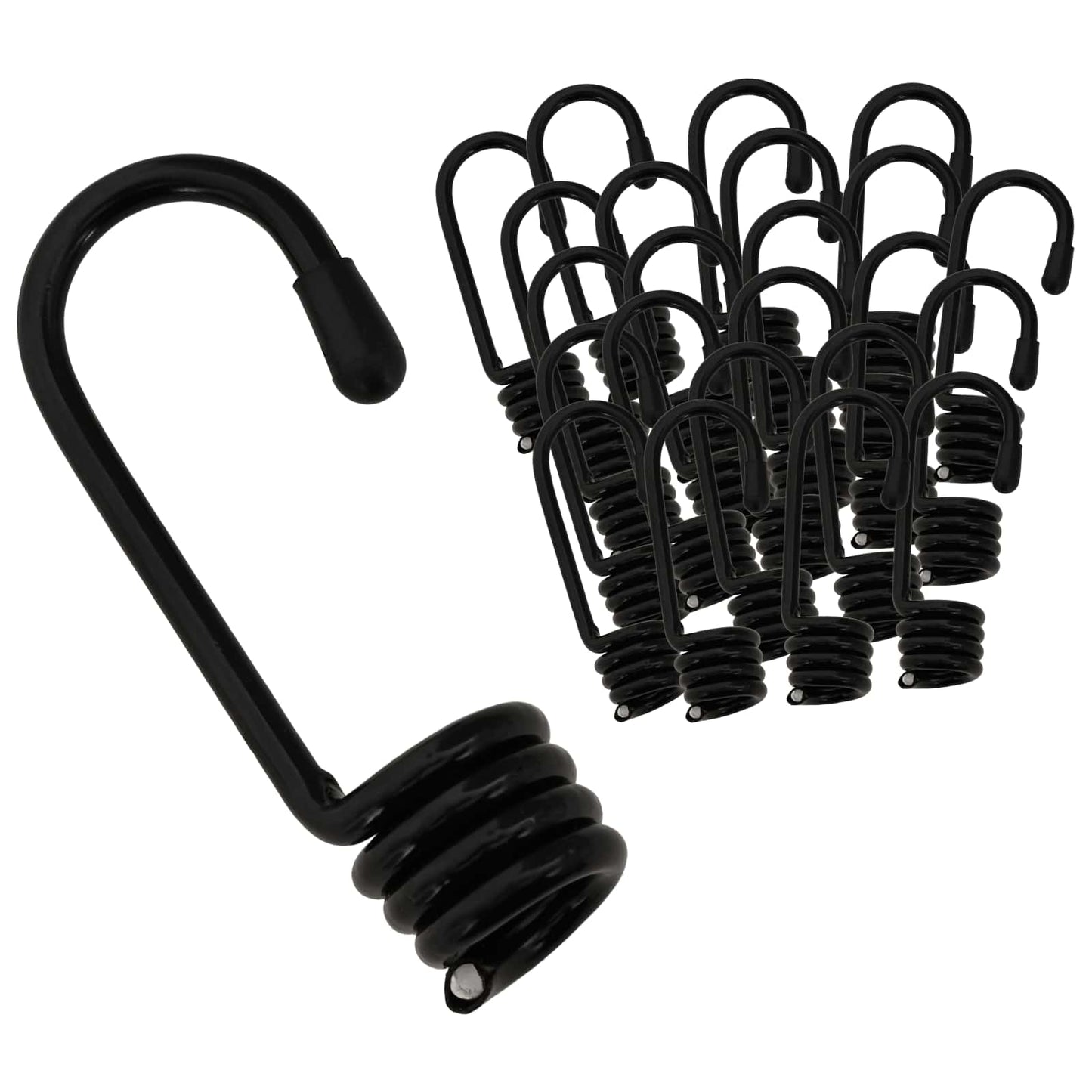 Hooks 100 pcs Black 10 mm x 5 cm Steel