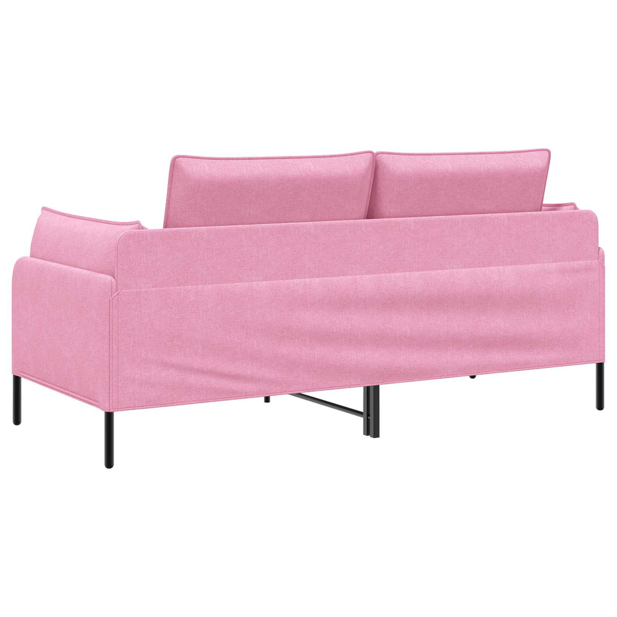2-Seater Sofa Pink 188 x 81 x 89 cm Fabric
