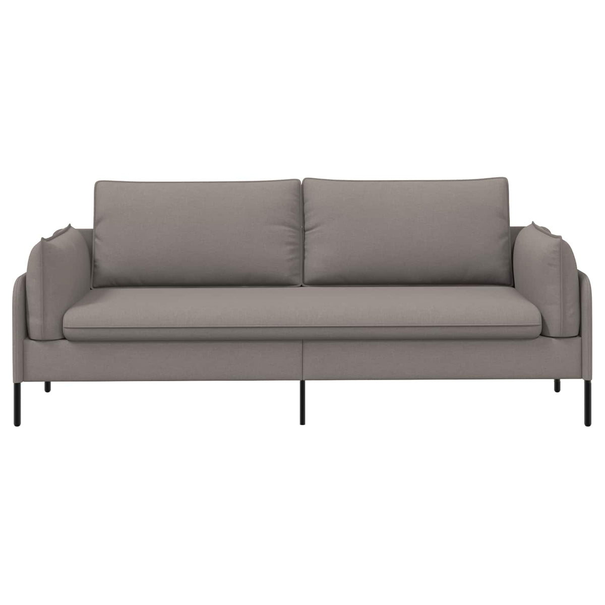 3-Seater Sofa Taupe 222 x 81 x 89 cm Fabric