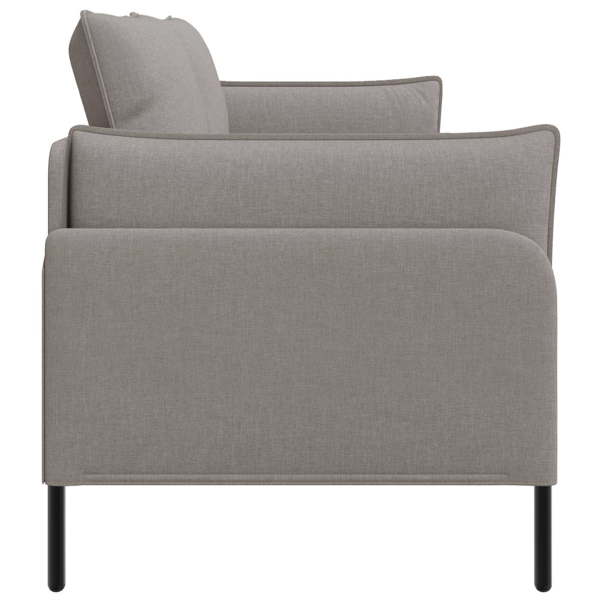 3-Seater Sofa Taupe 222 x 81 x 89 cm Fabric