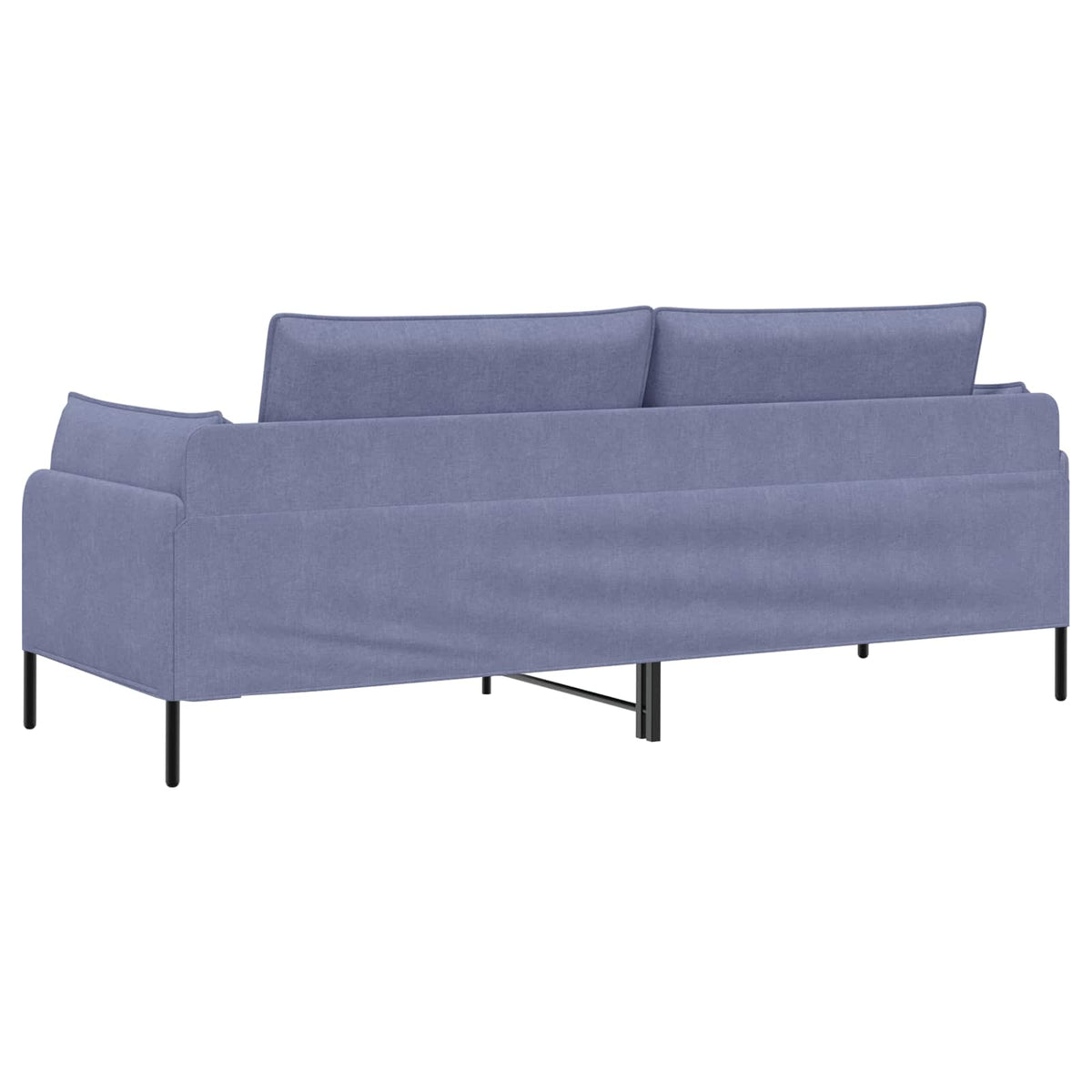 3-Seater Sofa Jeans Blue 222 x 81 x 89 cm Fabric