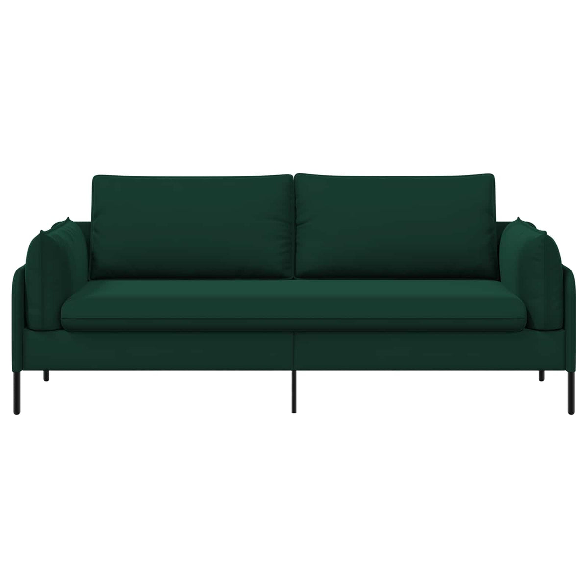 3-Seater Sofa Dark Green 222 x 81 x 89 cm Velvet