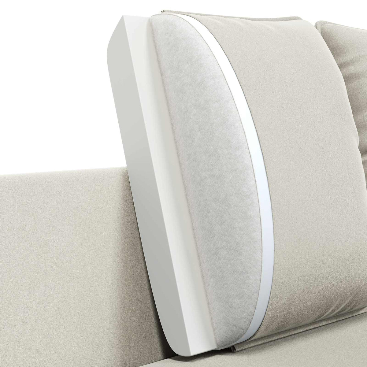 3-Seater Sofa Cream 222 x 81 x 89 cm Velvet