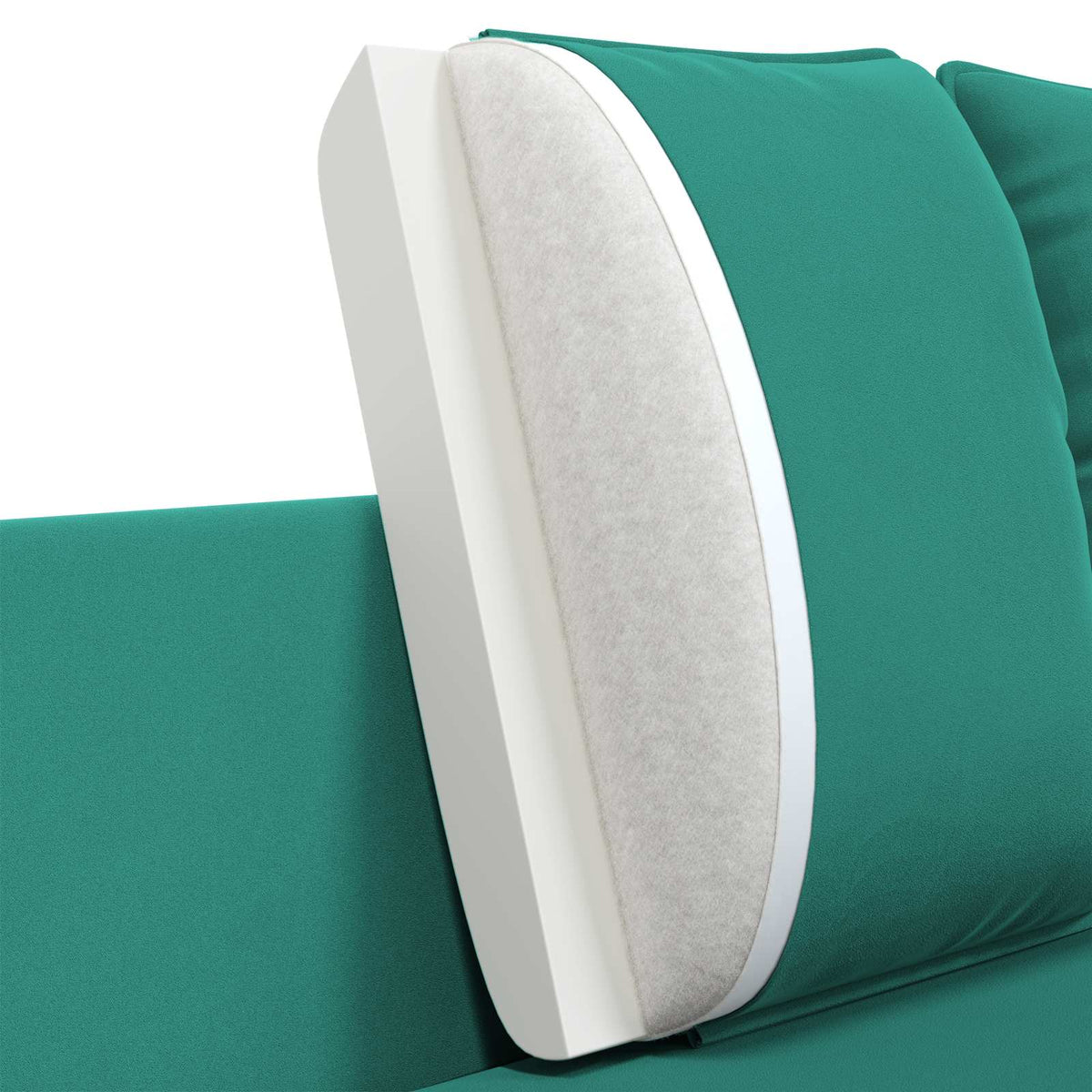 3-Seater Sofa Turquoise 222 x 81 x 89 cm Velvet