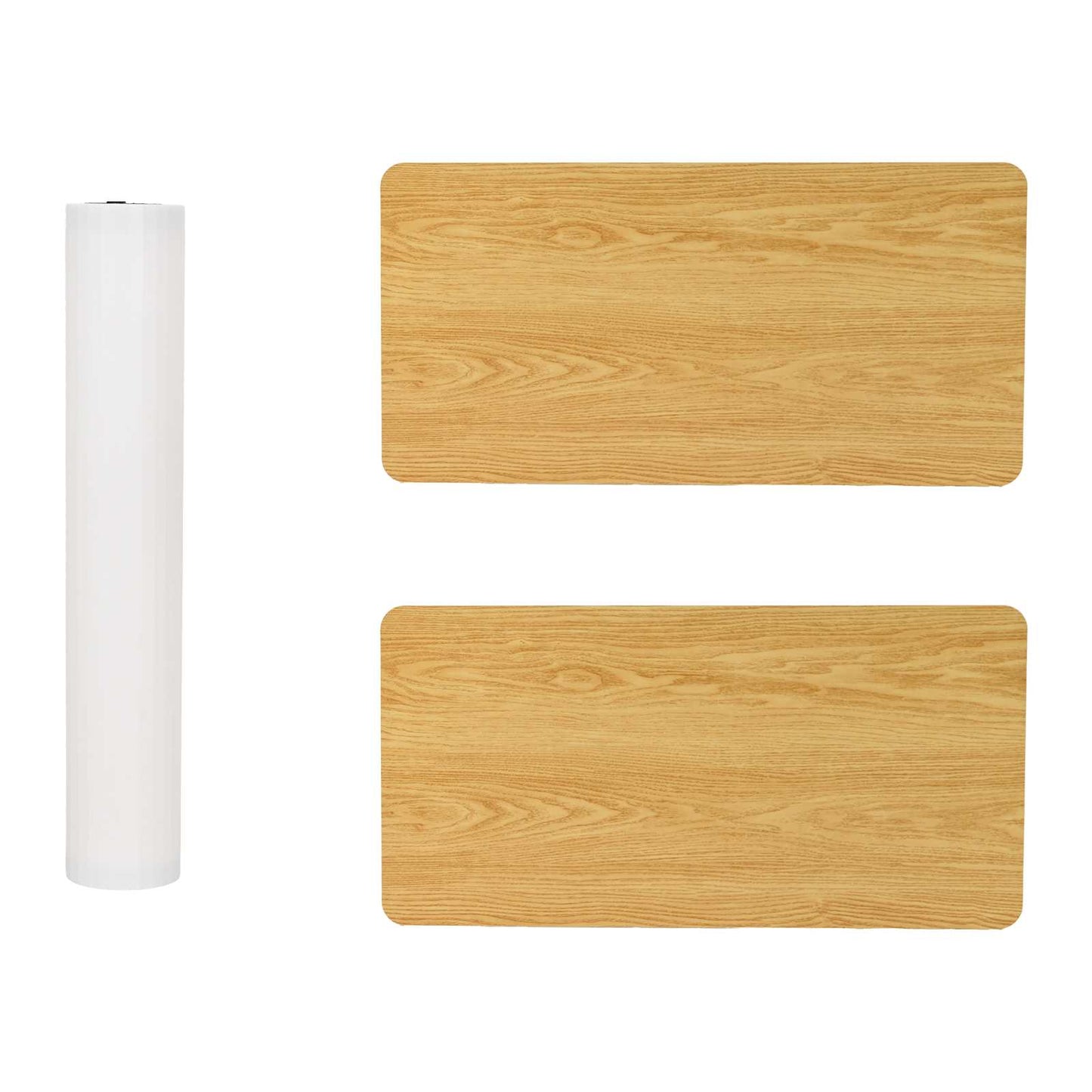 Trade Show Counter Light Brown and White 80 x 40 x 93 cm