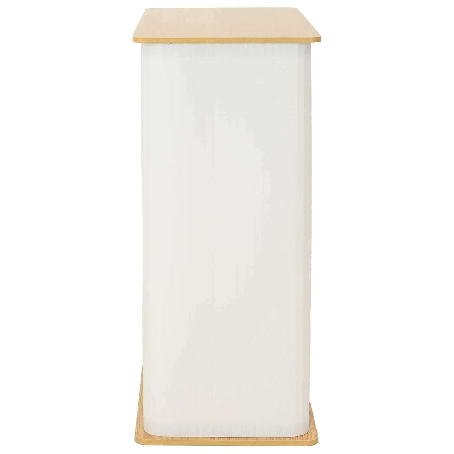 Trade Show Counter Light Brown and White 80 x 40 x 93 cm