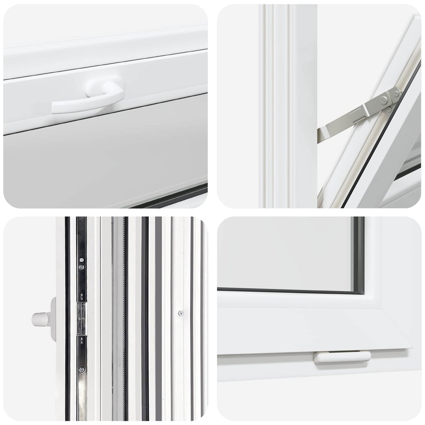 Basement Window Internal Colour White RISOR 120 x 45 cm