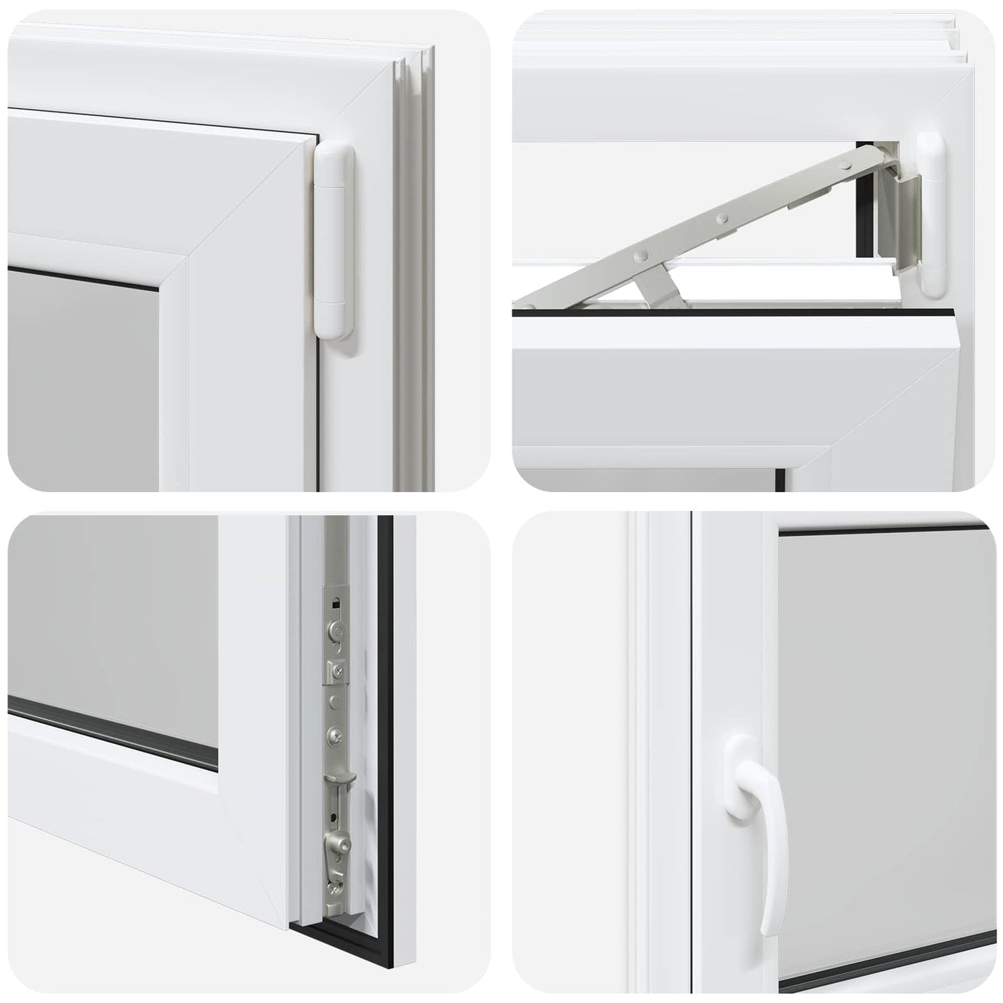 Basement Window Internal Colour White RISOR 120 x 50 cm