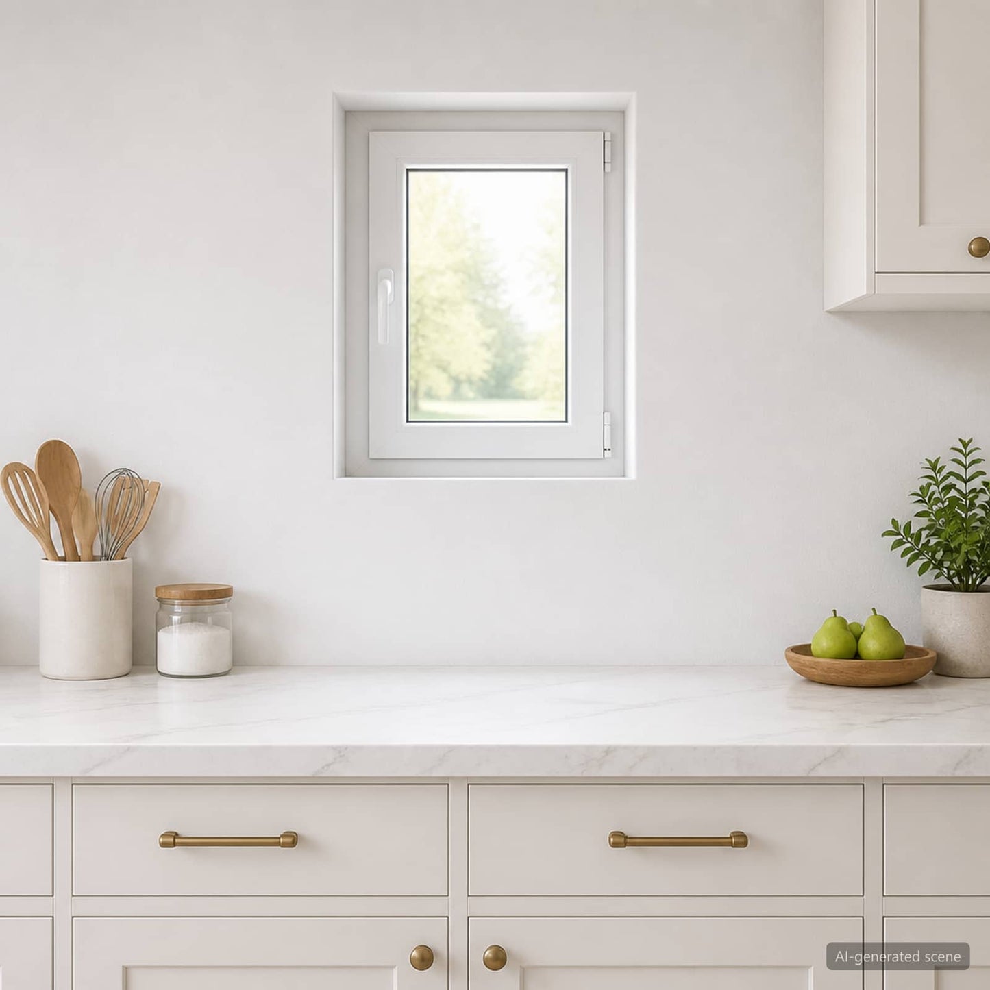 Basement Window RISOR 50 x 55 cm PVC and Glass
