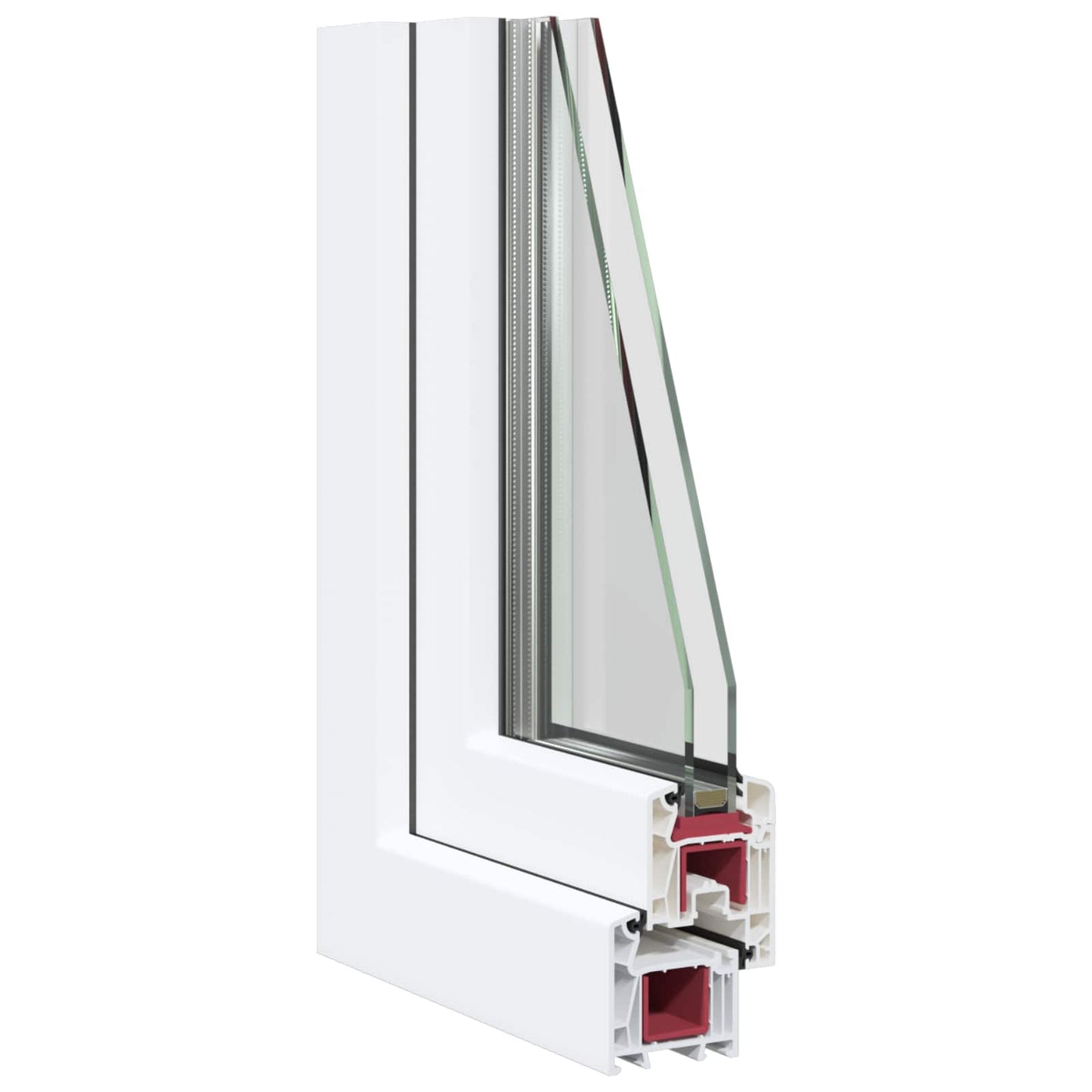 Basement Window RISOR 65 x 55 cm PVC and Glass