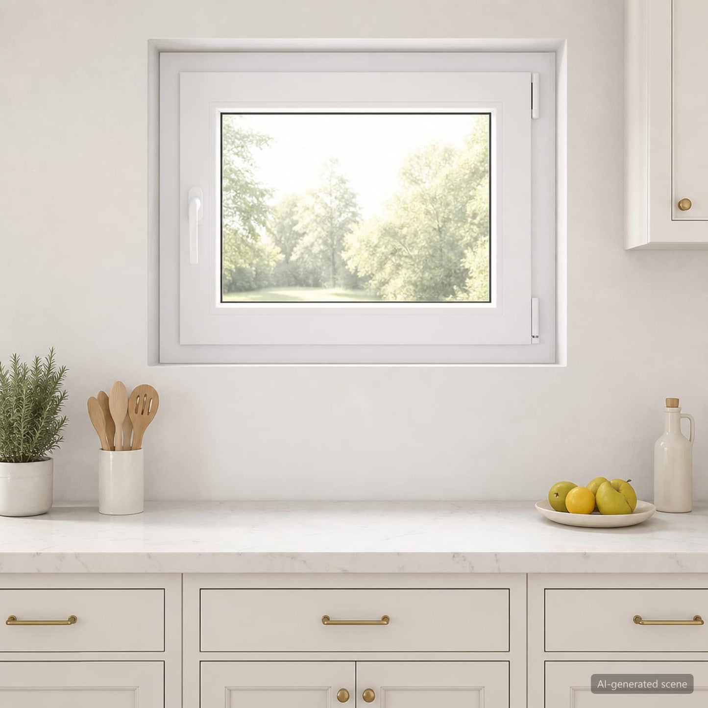 Basement Window RISOR 70 x 60 cm PVC and Glass