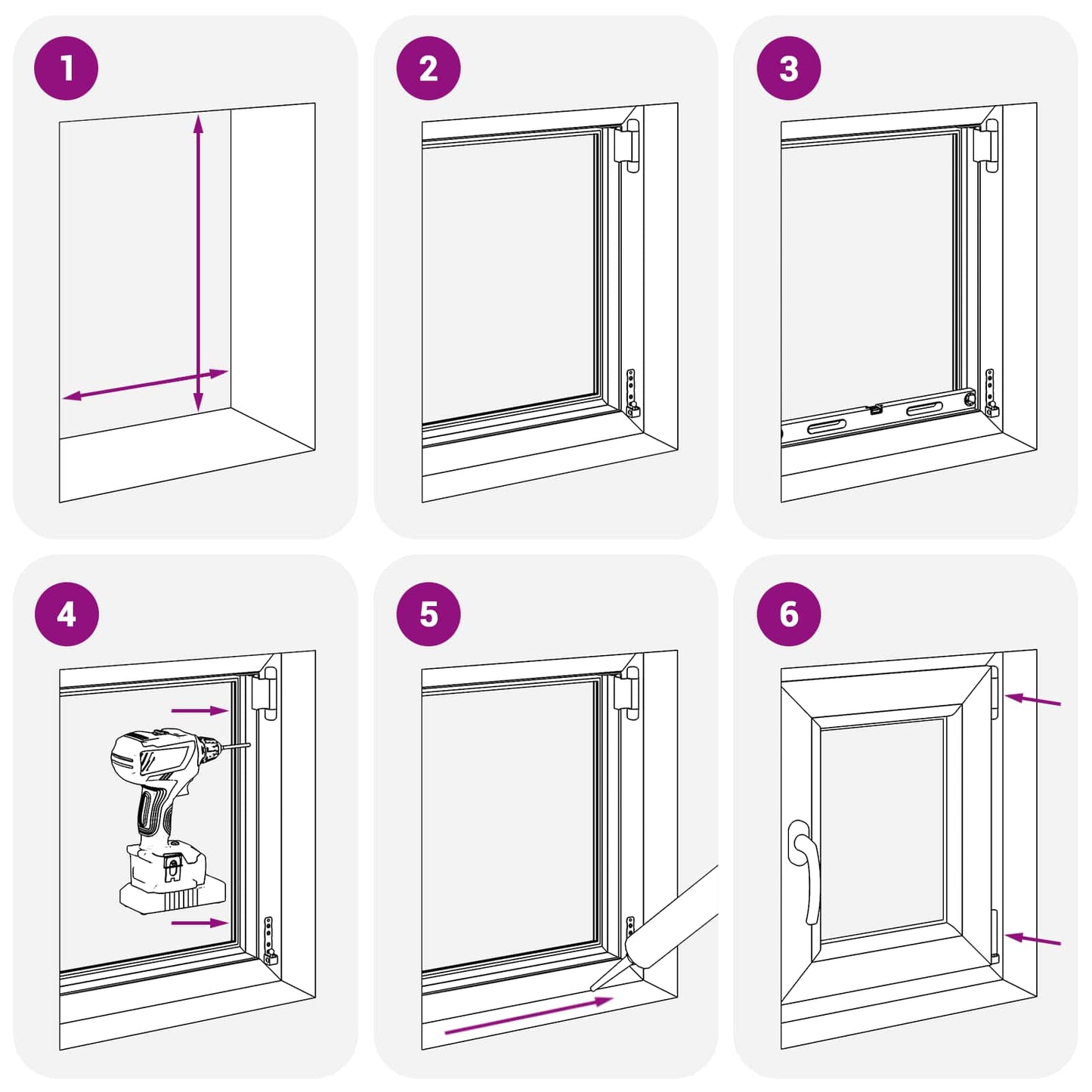 Basement Window RISOR 60 x 70 cm PVC and Glass