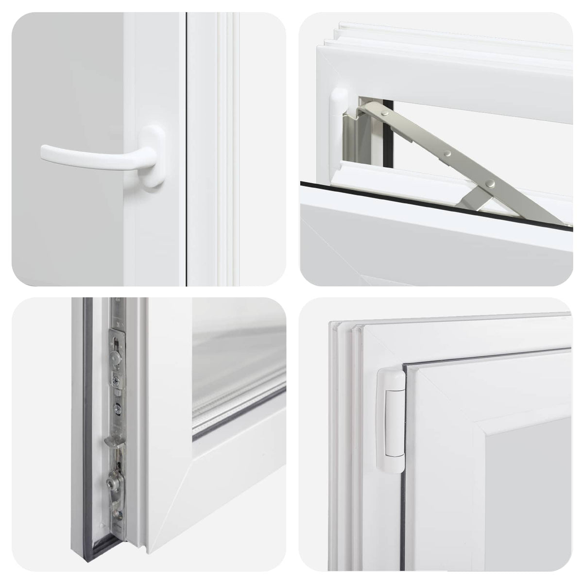Basement Window Internal Colour White RISOR 60 x 70 cm