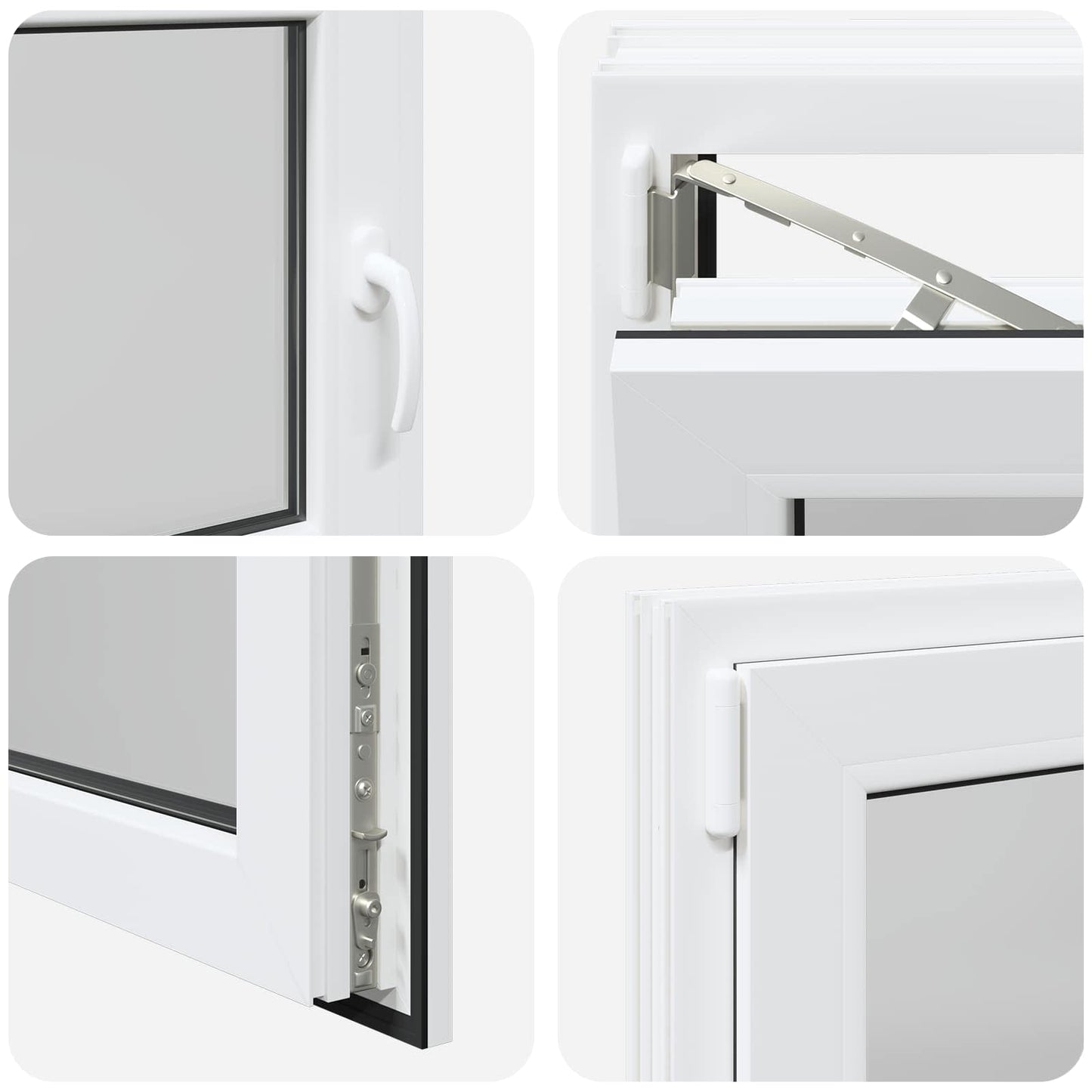 Basement Window RISOR 95 x 50 cm PVC and Glass