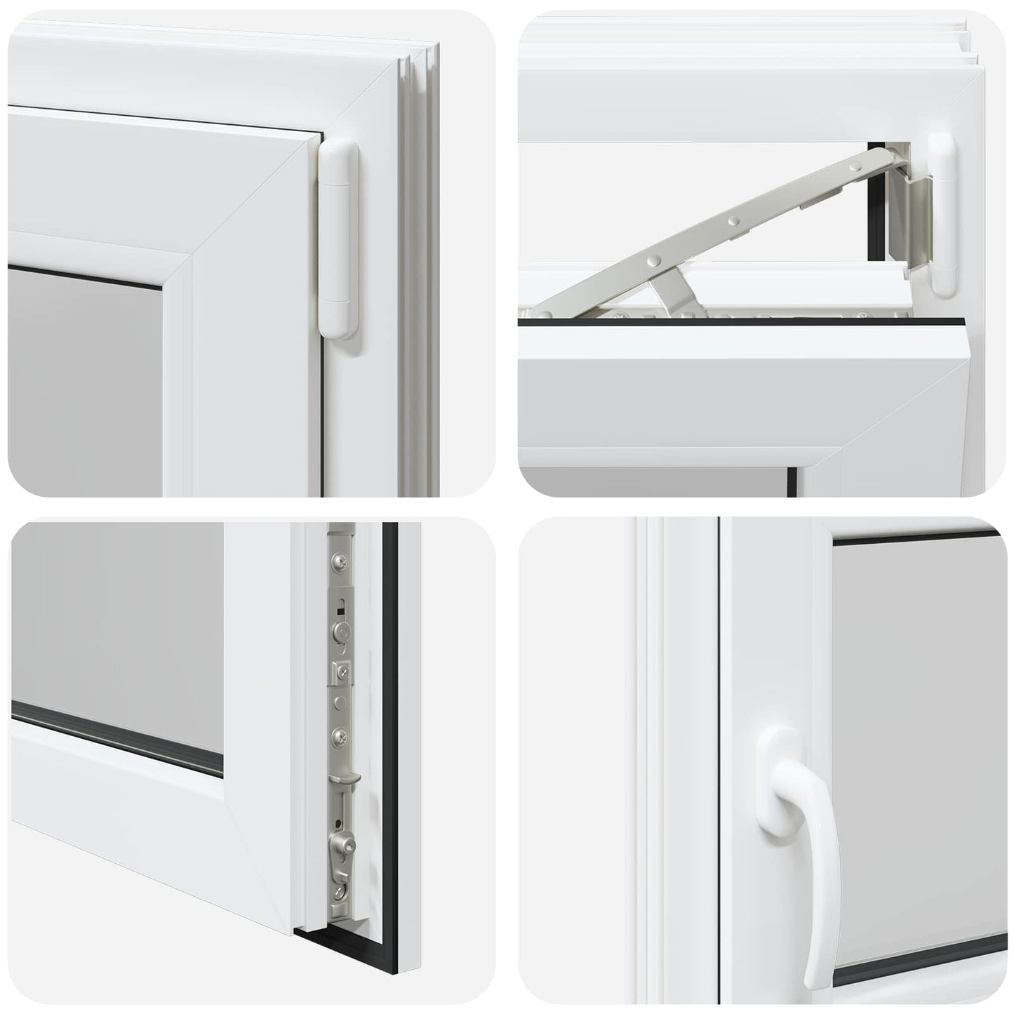 Basement Window Internal Colour White RISOR 105 x 50 cm