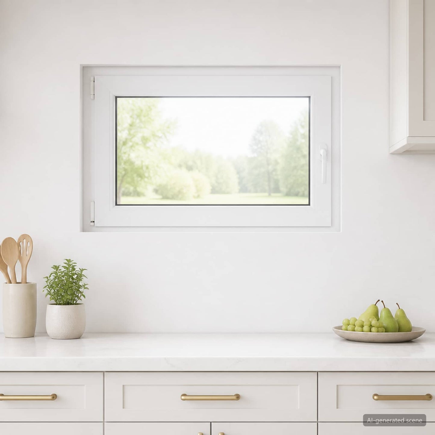 Basement Window RISOR 90 x 55 cm PVC and Glass