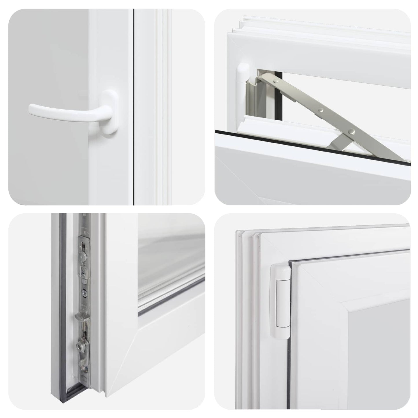 Basement Window Internal Colour White RISOR 40 x 70 cm