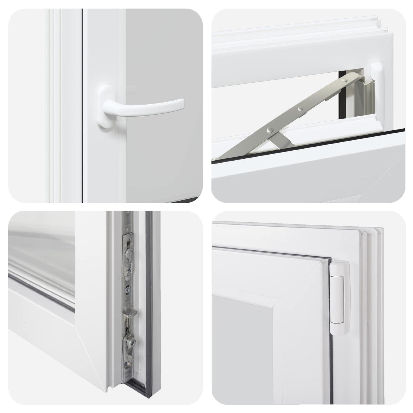 Basement Window Internal Colour White RISOR 40 x 80 cm