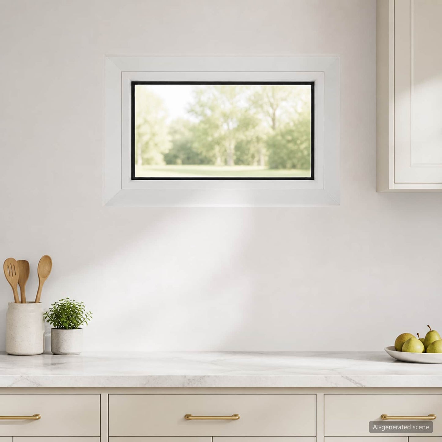 Cellar Window Internal Colour White RISOR 40 x 30 cm