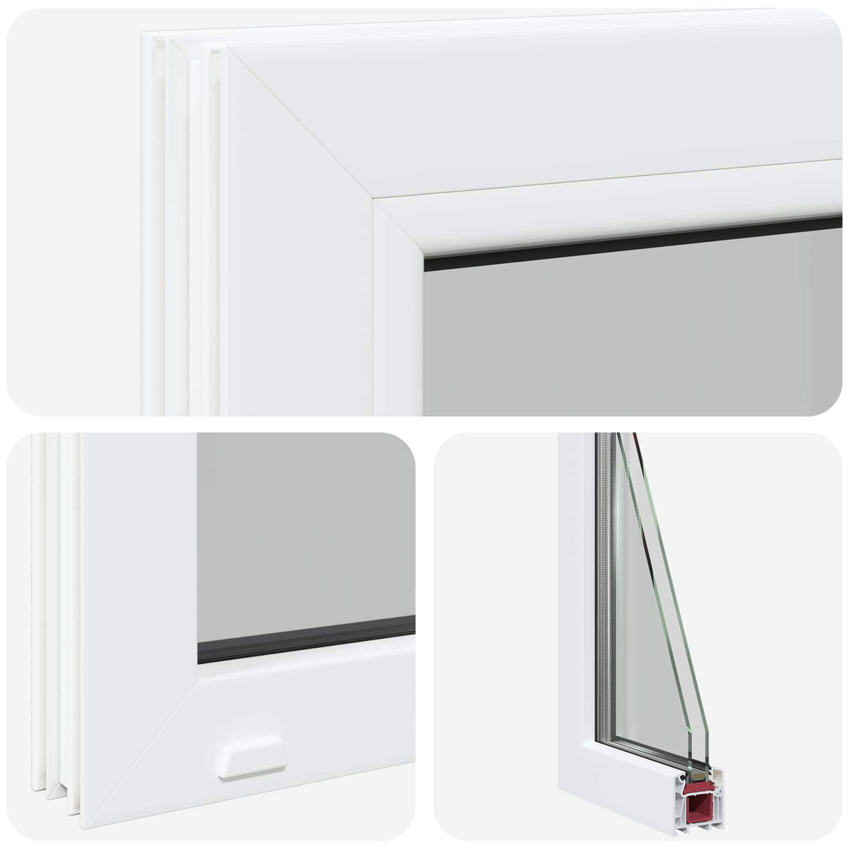 Cellar Window Internal Colour White RISOR 30 x 35 cm