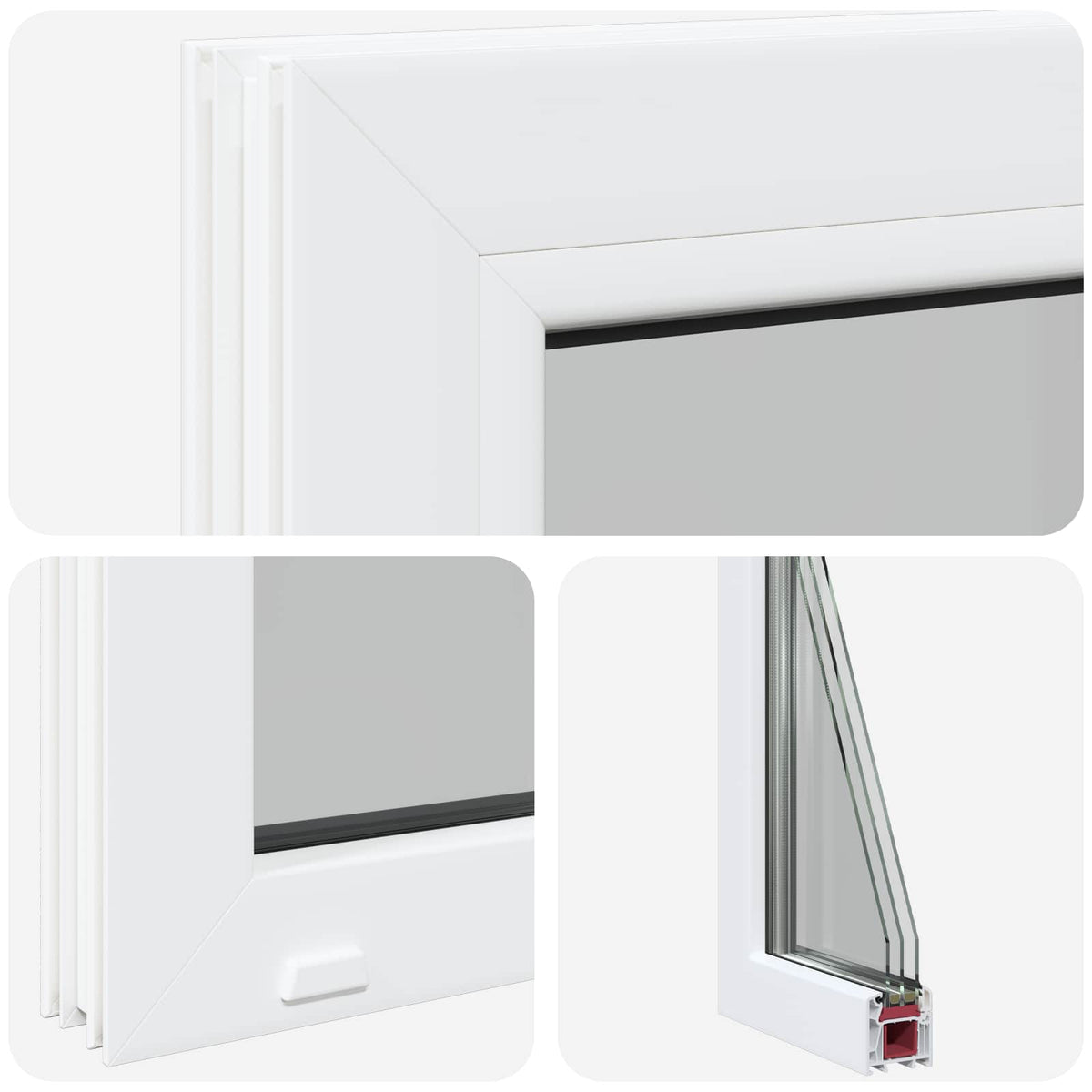 Cellar Window Internal Colour White RISOR 40 x 30 cm