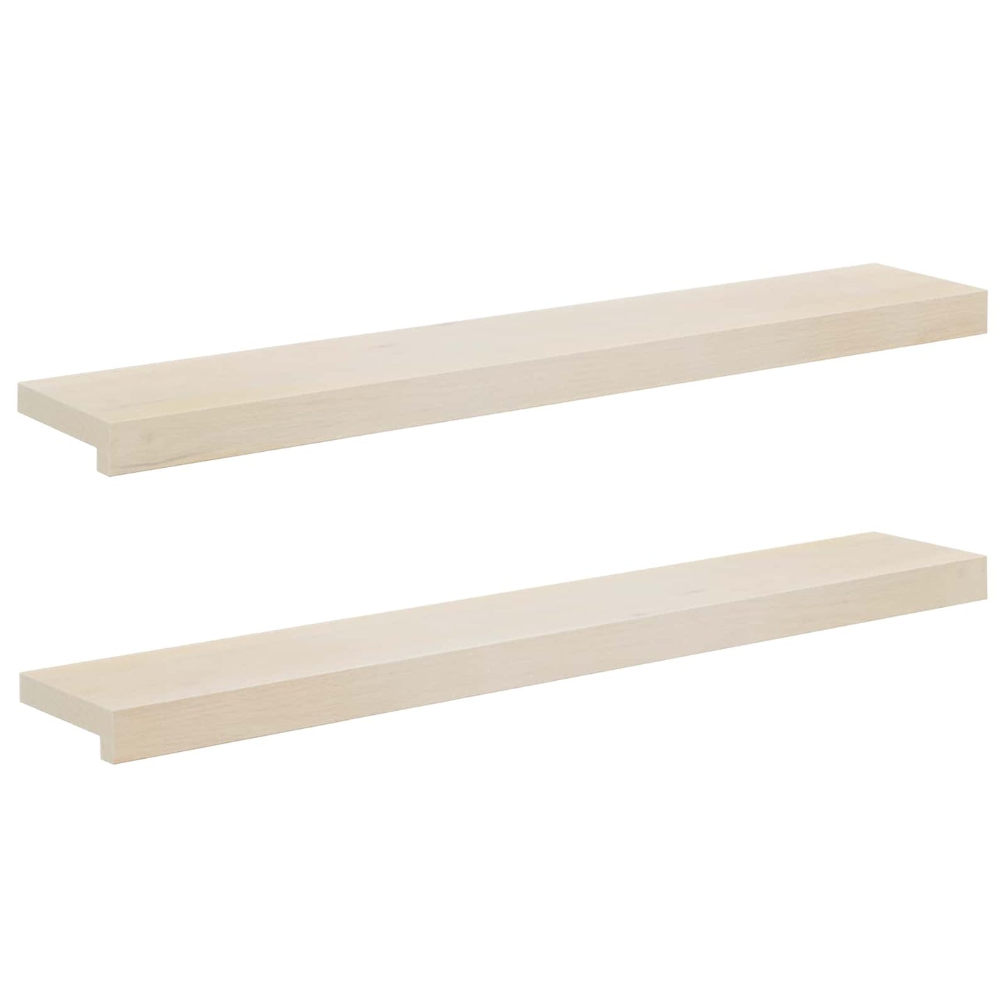 Window Sills 2 pcs White 90 x 15 x 2 cm Solid Oak Wood