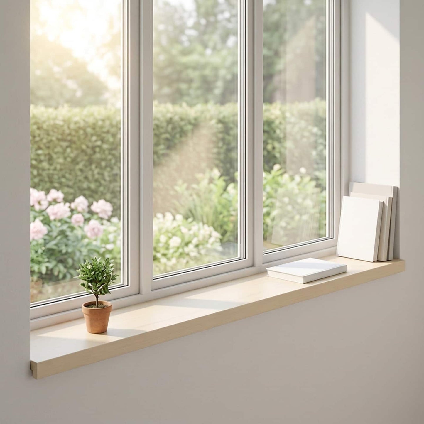 Window Sills 2 pcs White 160 x 15 x 2 cm Solid Oak Wood