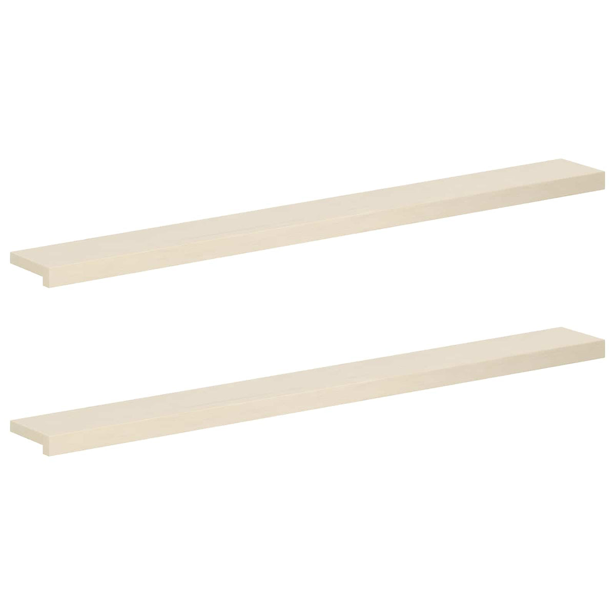 Window Sills 2 pcs White 140 x 15 x 2 cm Solid Oak Wood