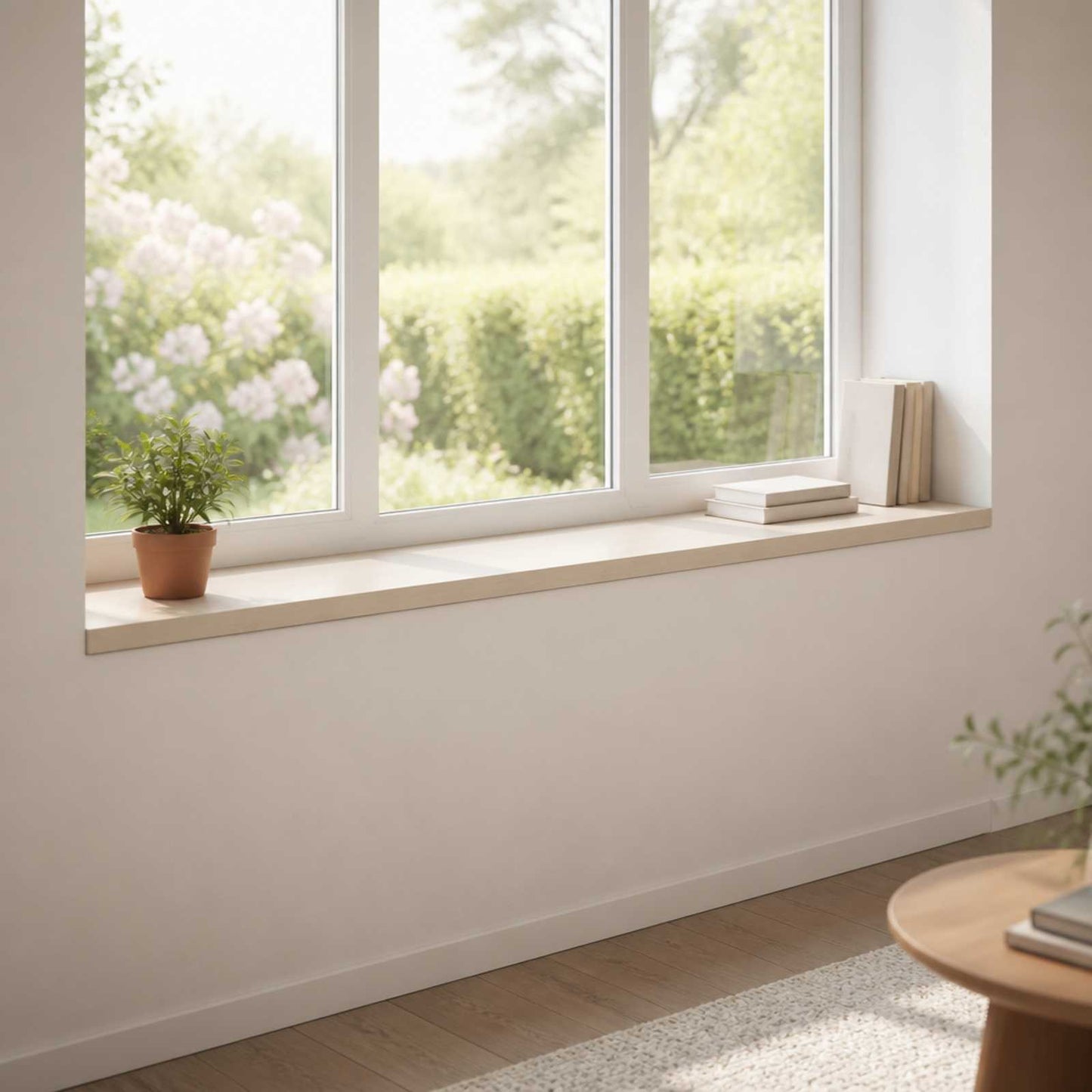 Window Sills 2 pcs White 120 x 25 x 2 cm Solid Oak Wood
