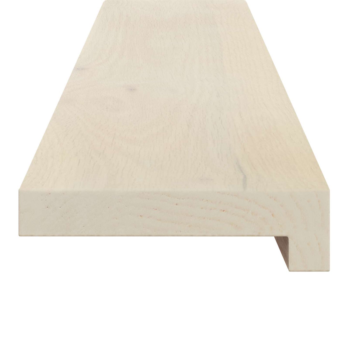 Window Sills 2 pcs White 80 x 30 x 2 cm Solid Oak Wood