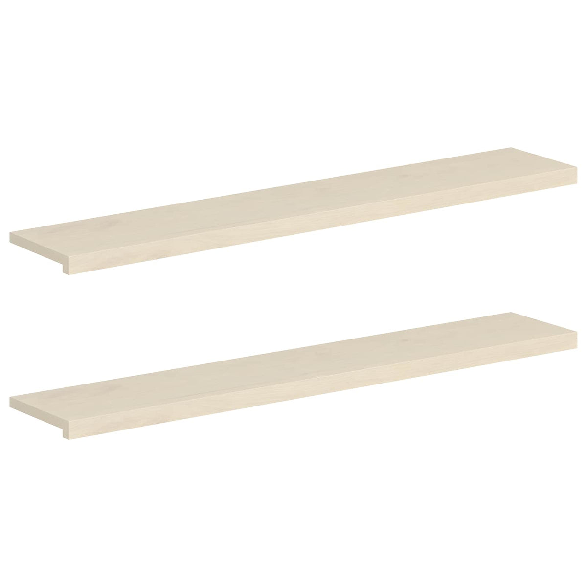 Window Sills 2 pcs White 140 x 30 x 2 cm Solid Oak Wood